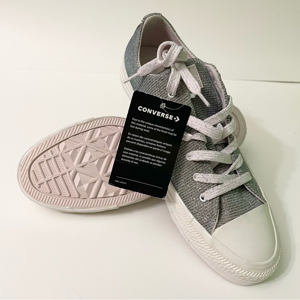 Converse Silver Low Top Sneakers